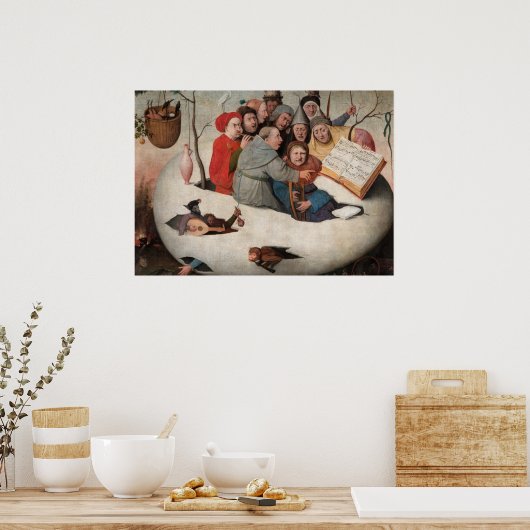 Het concert in de eieren van Hieronymus Bosch Poster (Keuken)