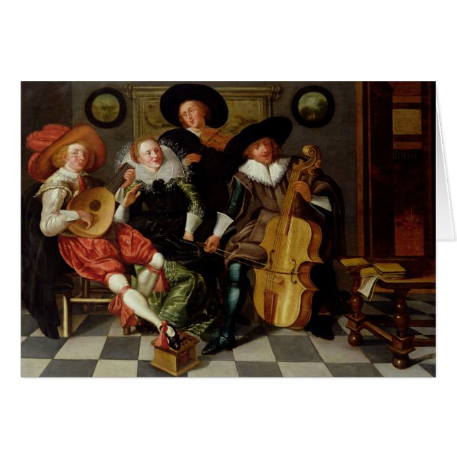 Het concert (olie op het paneel) (Voorkant Horizontaal)