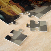 Het concert (olie op het paneel) legpuzzel (Zijkant)