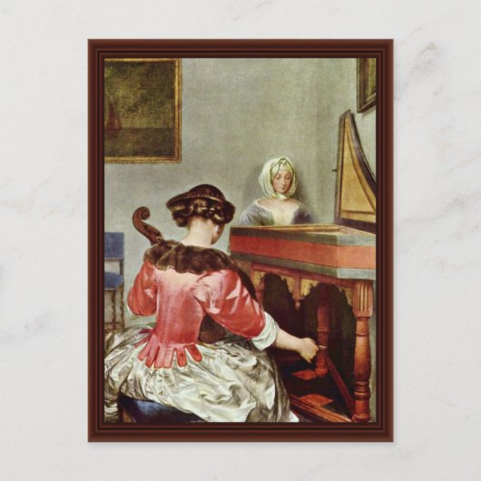 Het concert van Borch D. J. Gerard Ter Briefkaart (Voorkant)