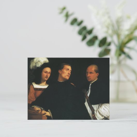 Het concert van de Titische  Renaissance Fine Art Briefkaart (Staand voorkant)