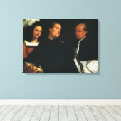Het concert van de Titische  Renaissance Fine Art Canvas Afdruk (Insitu (Houten vloer))