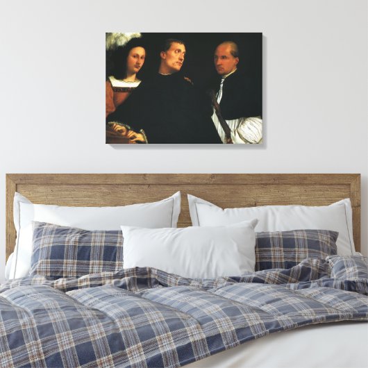Het concert van de Titische  Renaissance Fine Art Canvas Afdruk (Insitu (Slaapkamer))