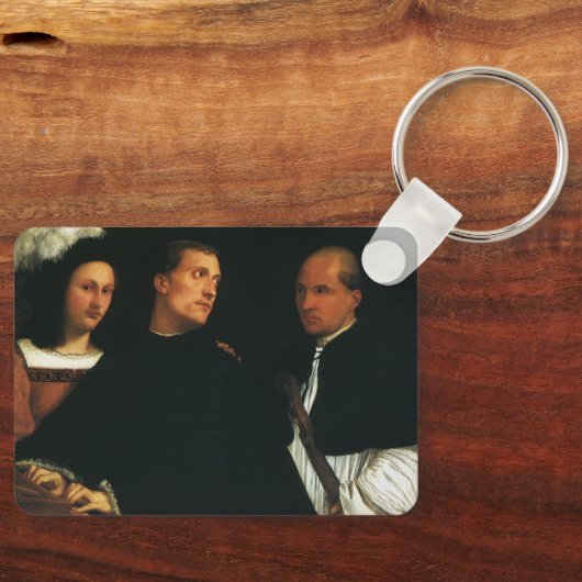 Het concert van de Titische  Renaissance Fine Art Sleutelhanger (Voorkant)
