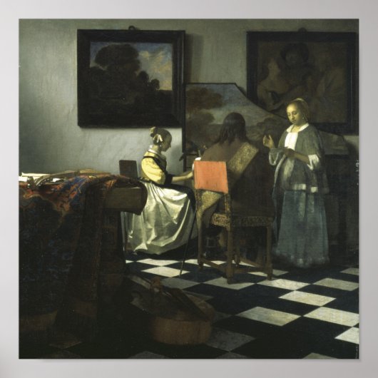 Het concert van Vermeer - Poster (Voorkant)