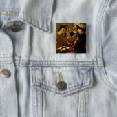 Het concert vierkante button 5,1 cm (In situ)