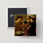 Het concert vierkante button 5,1 cm (Voorkant /achterkant)