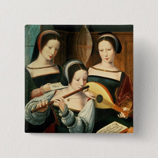 Het concert vierkante button 5,1 cm (Voorkant)