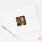 Het concert vierkante sticker (Envelop)