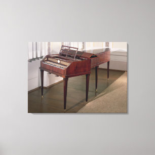 Het concertpiano van Franz Joseph Haydn Canvas Afdruk