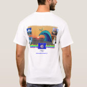 Het Conch-shirt van BSN Bodysurfkleding T-shirt (Achterkant)