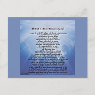 Het condoleancebord voor het verlies van je moeder aankondigingskaart