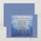 Het condoleancebord voor het verlies van je moeder aankondigingskaart (Voorkant / Achterkant)