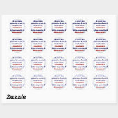 Het Congres is het tegenovergestelde van Progess,  Vierkante Sticker (Vel)