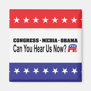 Het Congres Media Obama kan je nu horen? Magneet