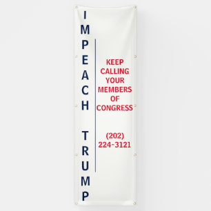 Het Congres van de vraag Impeach het Verticale Pro Spandoek