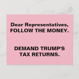 Het Congres volgt het verzet van Trump Money Russi Briefkaart