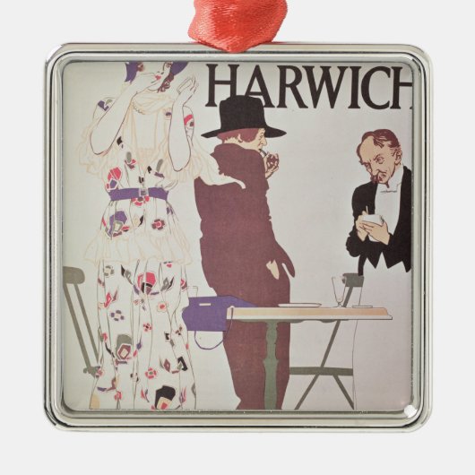 Het continent Via Harwich Metalen Ornament (Voorkant)