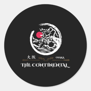 Het Continental Osaka Hotel Ronde Sticker