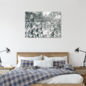 Het continentale leger dat het oude leger afsloot canvas afdruk (Insitu (Slaapkamer))