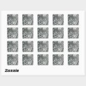 Het continentale leger dat het oude leger afsloot vierkante sticker (Vel)