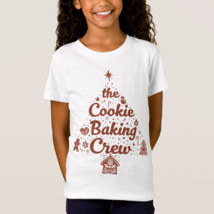 Het Cookie Bak Crew Kerstboom Ontwerp T-shirt
