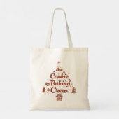 Het Cookie Bak Crew Kerstboom Ontwerp Tote Bag (Achterkant)