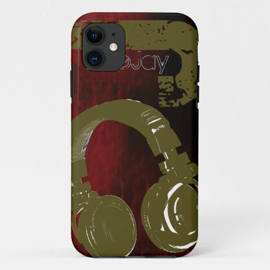 Het coole design van Dee Jay Case-Mate iPhone Case (Achterkant)