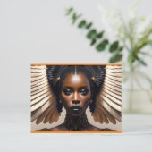 het coole meisje briefkaart (Staand voorkant)