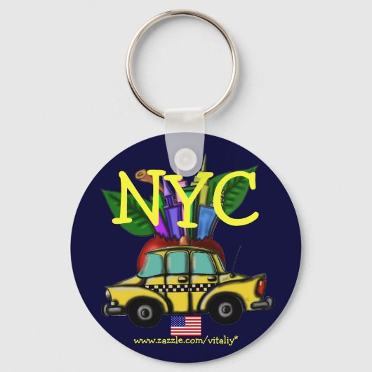 Het coole ontwerp van de sleutelhanger van New Yor (Voorkant)
