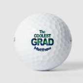 Het coolste Afstudeerder – Blue Green Gift voor So Golfballen (Voorkant)