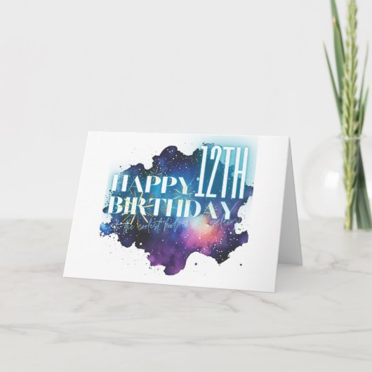 Het coolste kind in de Galaxy Birthday Kaart (Voorkant)