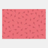 Het coördineren kerstpapier van de Reeks van de Va Inpakpapier Vel (Voorkant)