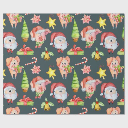 Het coördineren van het Patroon van de Kerst Cadeaupapier (Vlak)