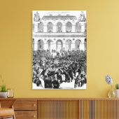 Het "Corbeille" in het Parijse bcourgebouw, 1873 Canvas Afdruk (Insitu (Woonkamer))