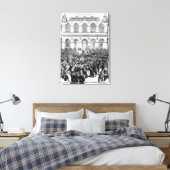 Het "Corbeille" in het Parijse bcourgebouw, 1873 Canvas Afdruk (Insitu (Slaapkamer))