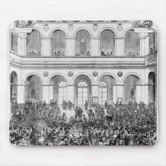 Het "Corbeille" in het Parijse bcourgebouw, 1873 Muismat (Voorkant)