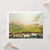 Het Cornell Boerderij (landschap Pennsylvania) Kaart (Voorkant / Achterkant in situ)