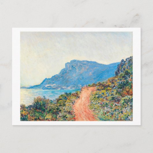 Het Corniche-landschap van Claude Monet Briefkaart (Voorkant)