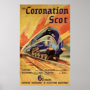 Het Coronation Schot Poster van de Spoorweg