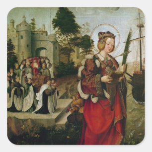 Het cortege van de rellen in de Autonome regio St. Vierkante Sticker