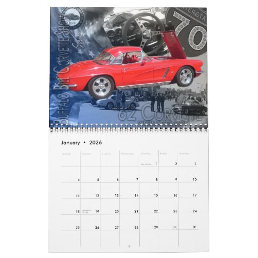 "Het Corvette Collectie" Kalender (Jan 2026)