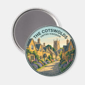 Het Cotswolds-dorp Verenigd Koninkrijk Magneet (Voorkant / Achterkant)
