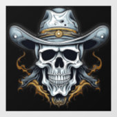 Het cowboyskelet raamsticker (Vel)