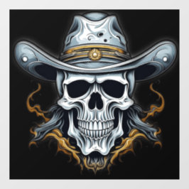 Het cowboyskelet raamsticker