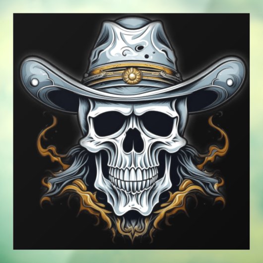 Het cowboyskelet raamsticker (Vel 3)