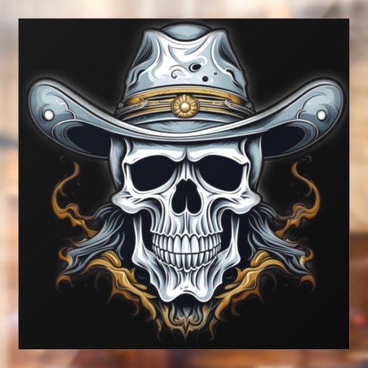 Het cowboyskelet raamsticker (Vel 2)