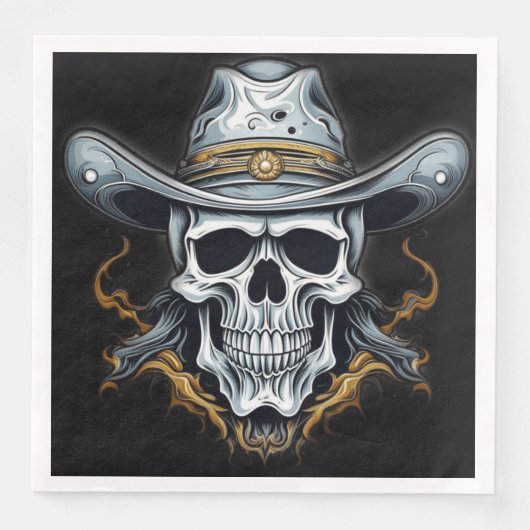 Het cowboyskelet servet (Voorkant)