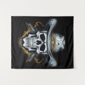 Het cowboyskelet wandkleed (Voorkant (horizontaal))