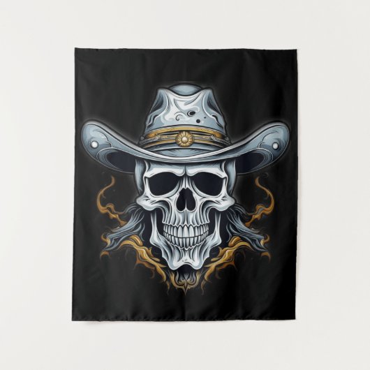 Het cowboyskelet wandkleed (Voorkant)